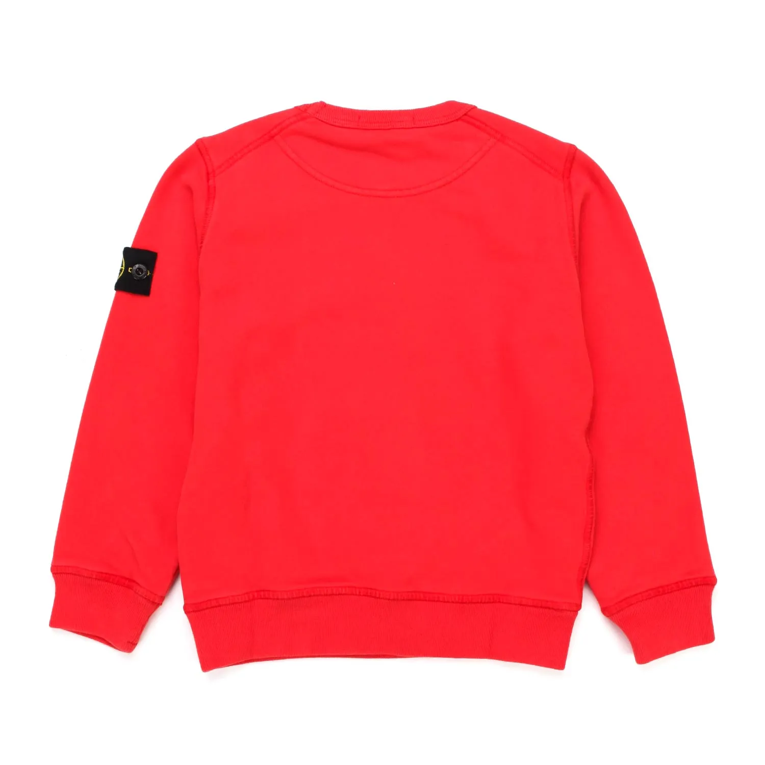 Felpa Rossa Con Patch Logo Bambino E Teen