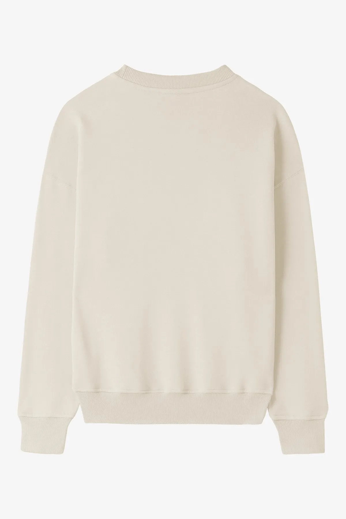 Felpa VOGUE bianco perla con logo ricamato-
