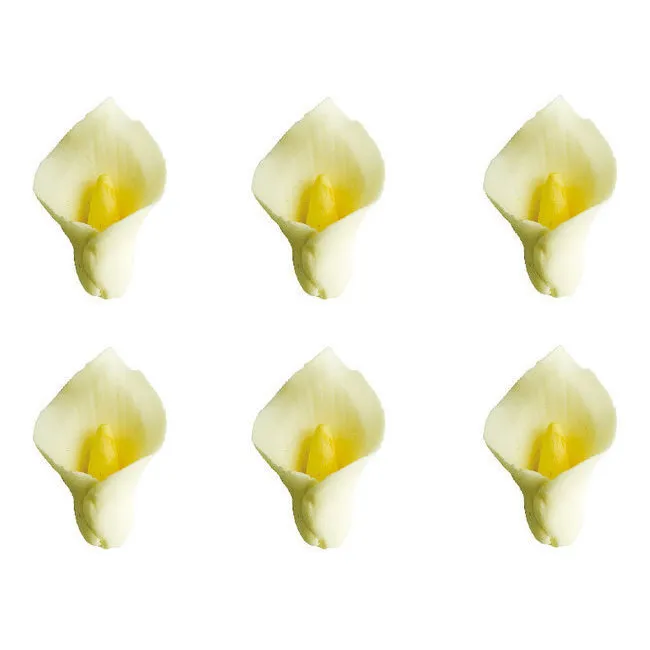 Figure di zucchero di giglio bianco - Decorare - 6 unità