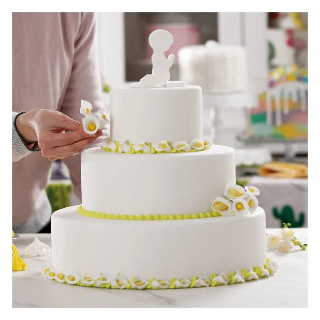 Figure di zucchero di giglio bianco - Decorare - 6 unità