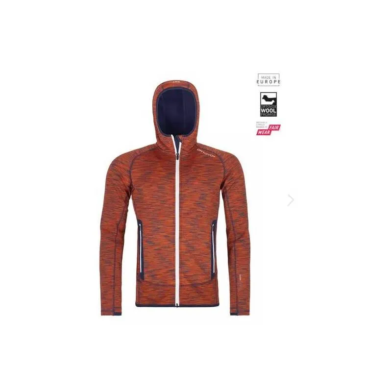 FLEECE SPACE DYED HOODY M Giacca in pile uomo