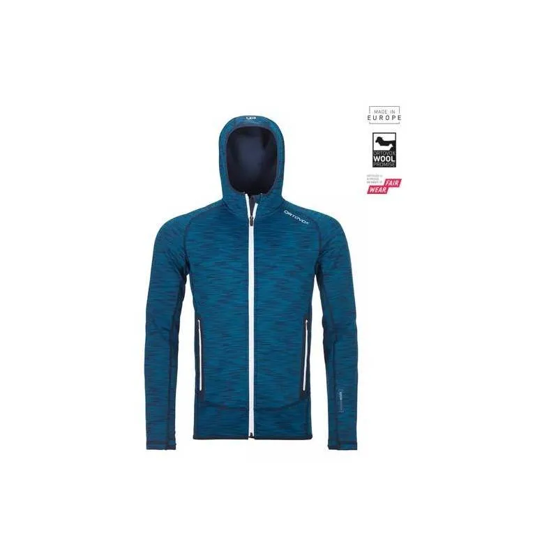 FLEECE SPACE DYED HOODY M Giacca in pile uomo