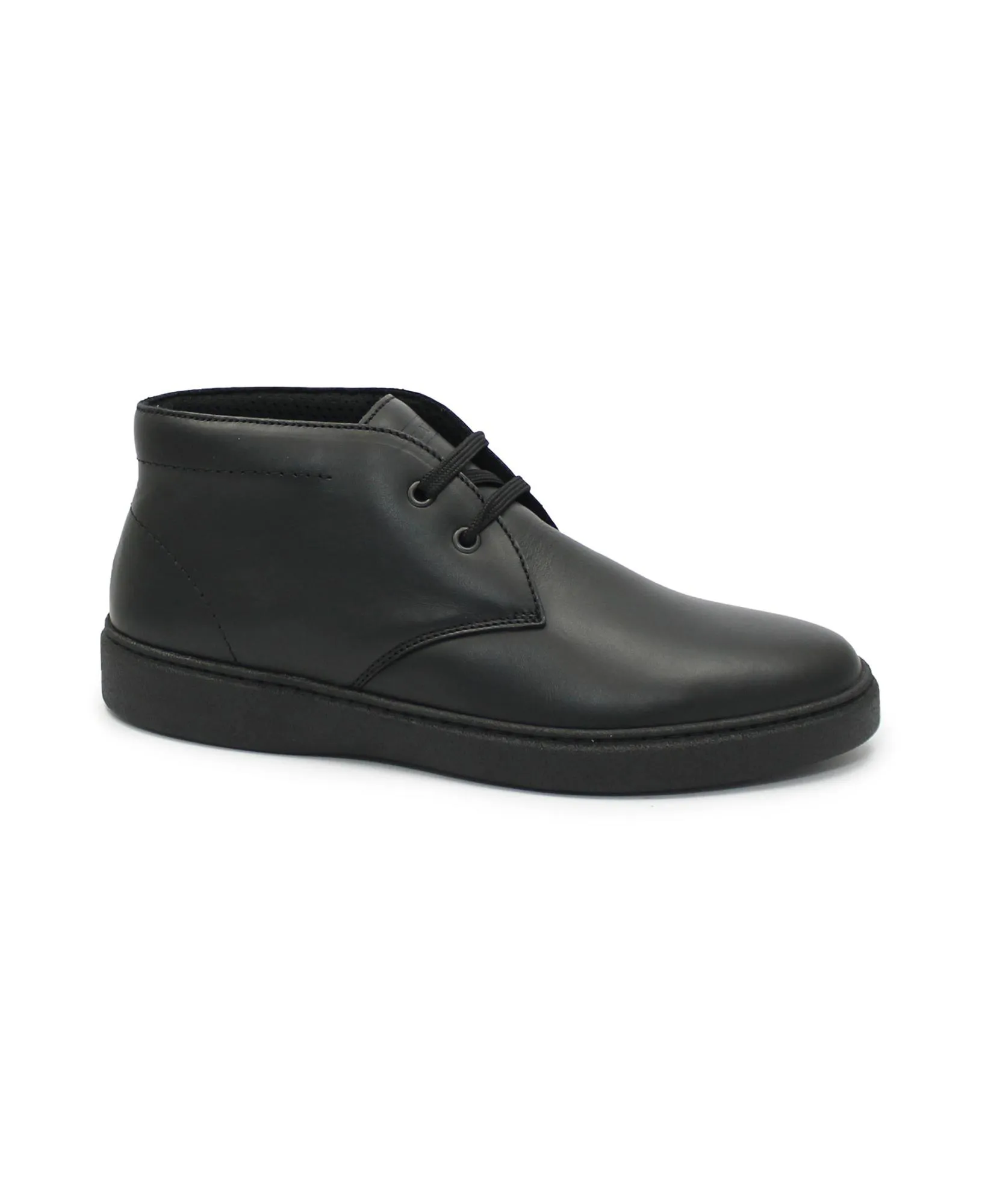 FRAU 19N5 nero scarpe uomo lacci tipo polacchino pelle