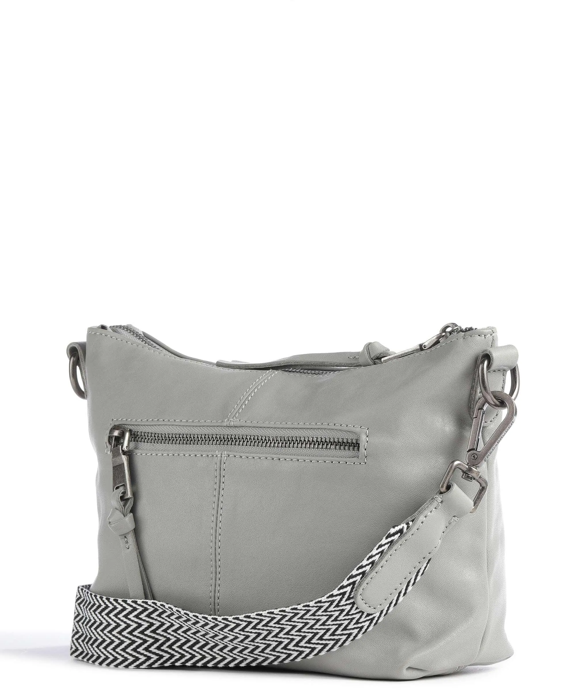  FredsBruder Jerren Borsa a tracolla pelle a grana fine grigio  