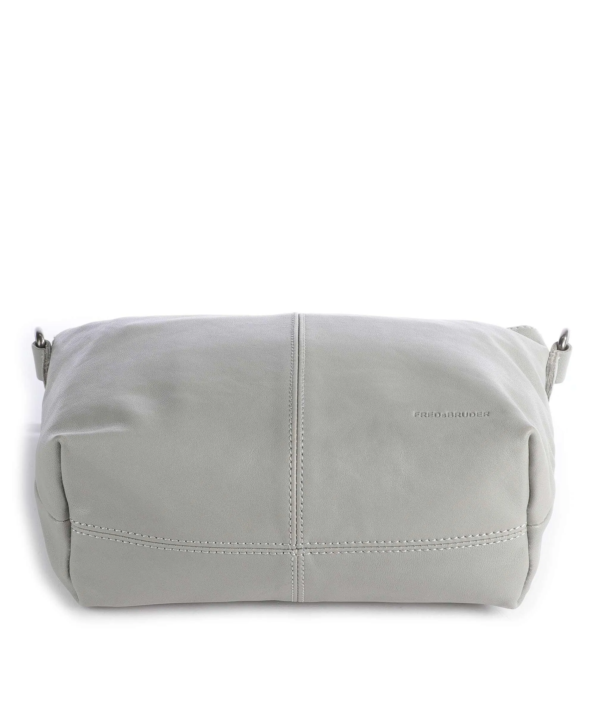  FredsBruder Jerren Borsa a tracolla pelle a grana fine grigio  