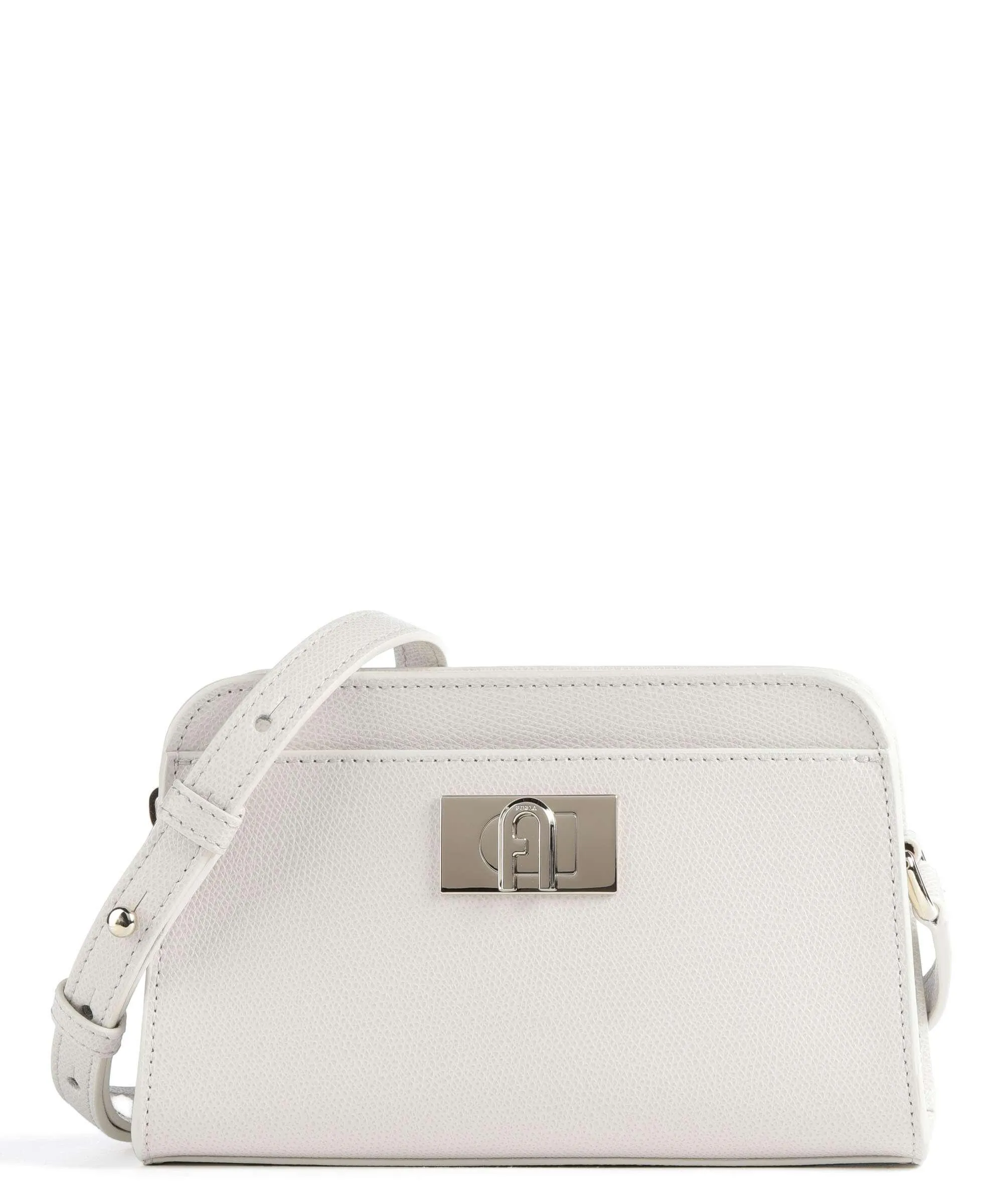  Furla 1927 Mini Borsa a tracolla pelle granulata avorio  