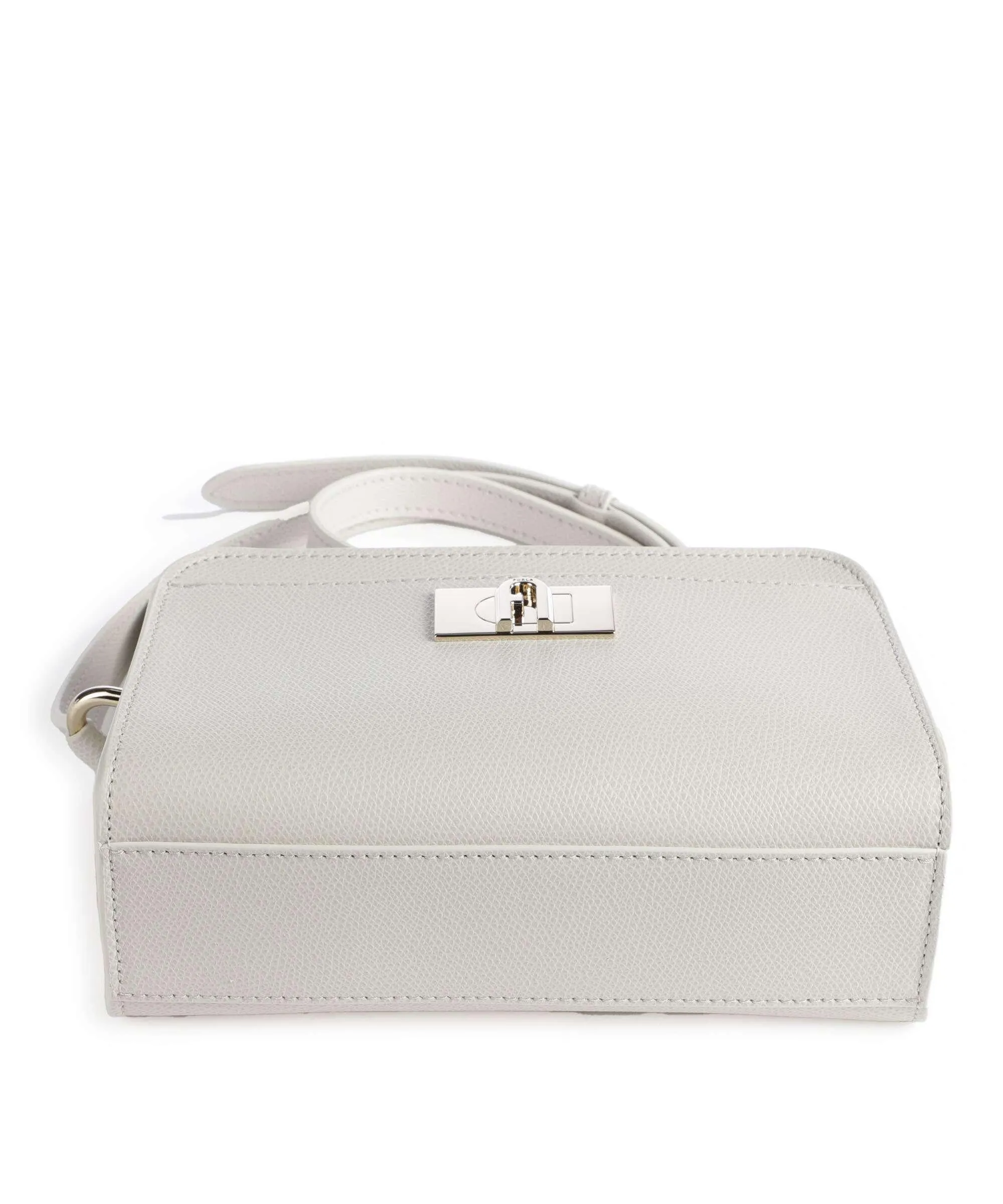  Furla 1927 Mini Borsa a tracolla pelle granulata avorio  
