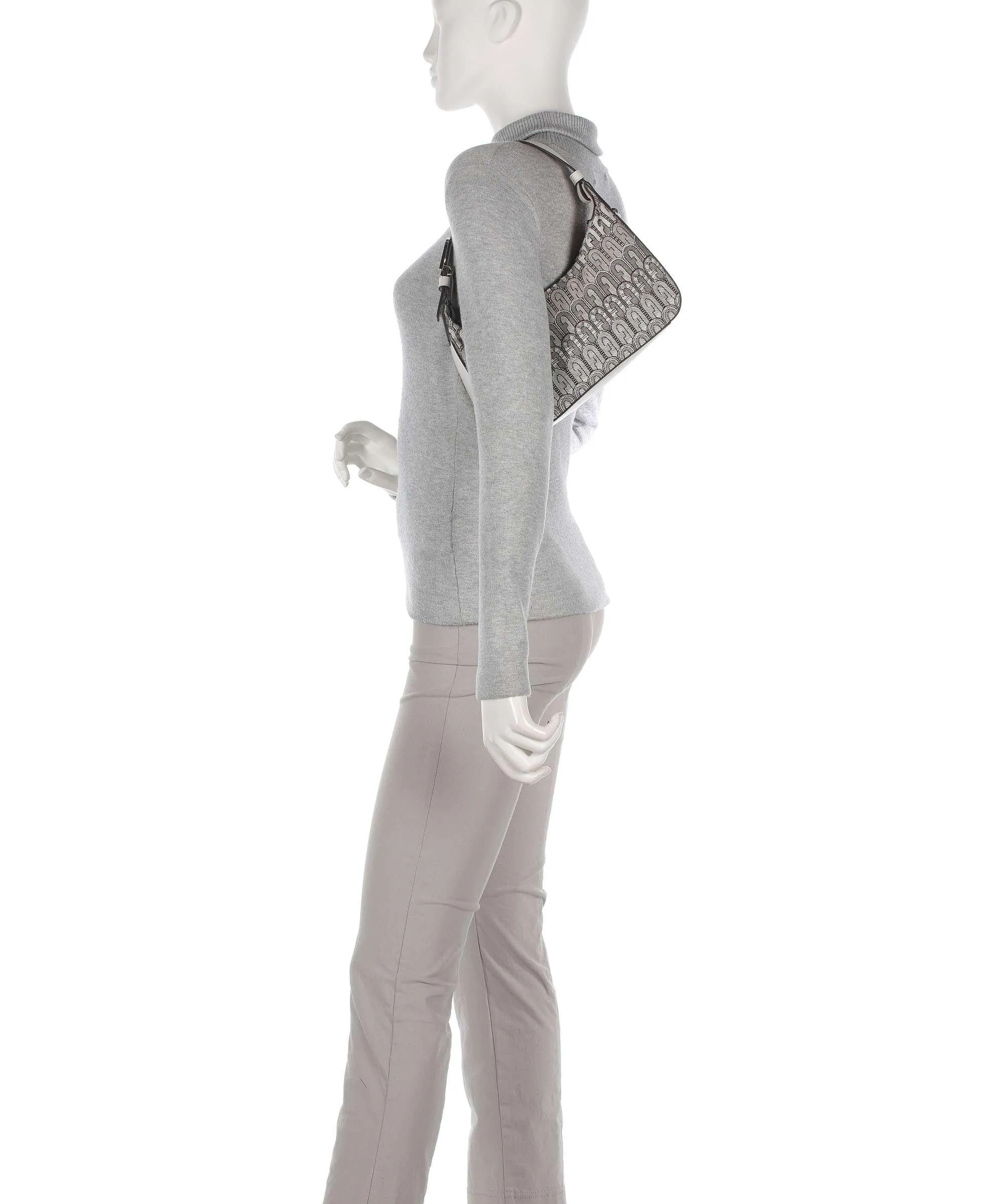  Furla Flow S Borsa a spalla tissu beige  