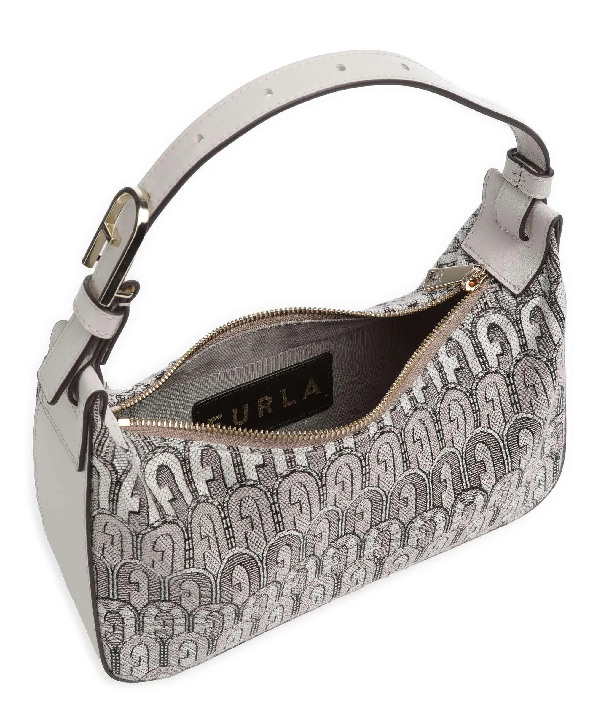  Furla Flow S Borsa a spalla tissu beige  