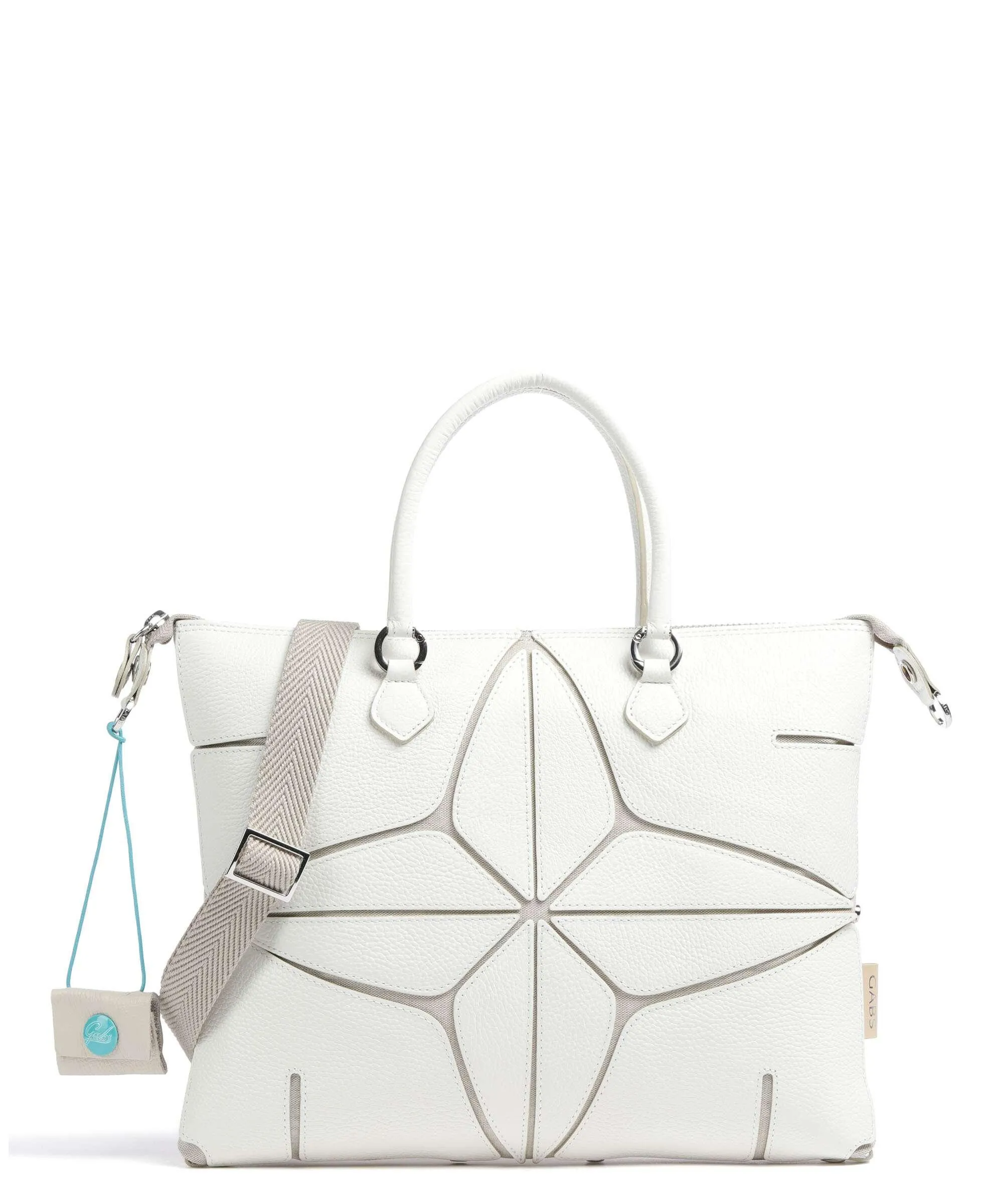  Gabs Sterlizia Plus M Borsa shopper pelle di vitello grana bianco  