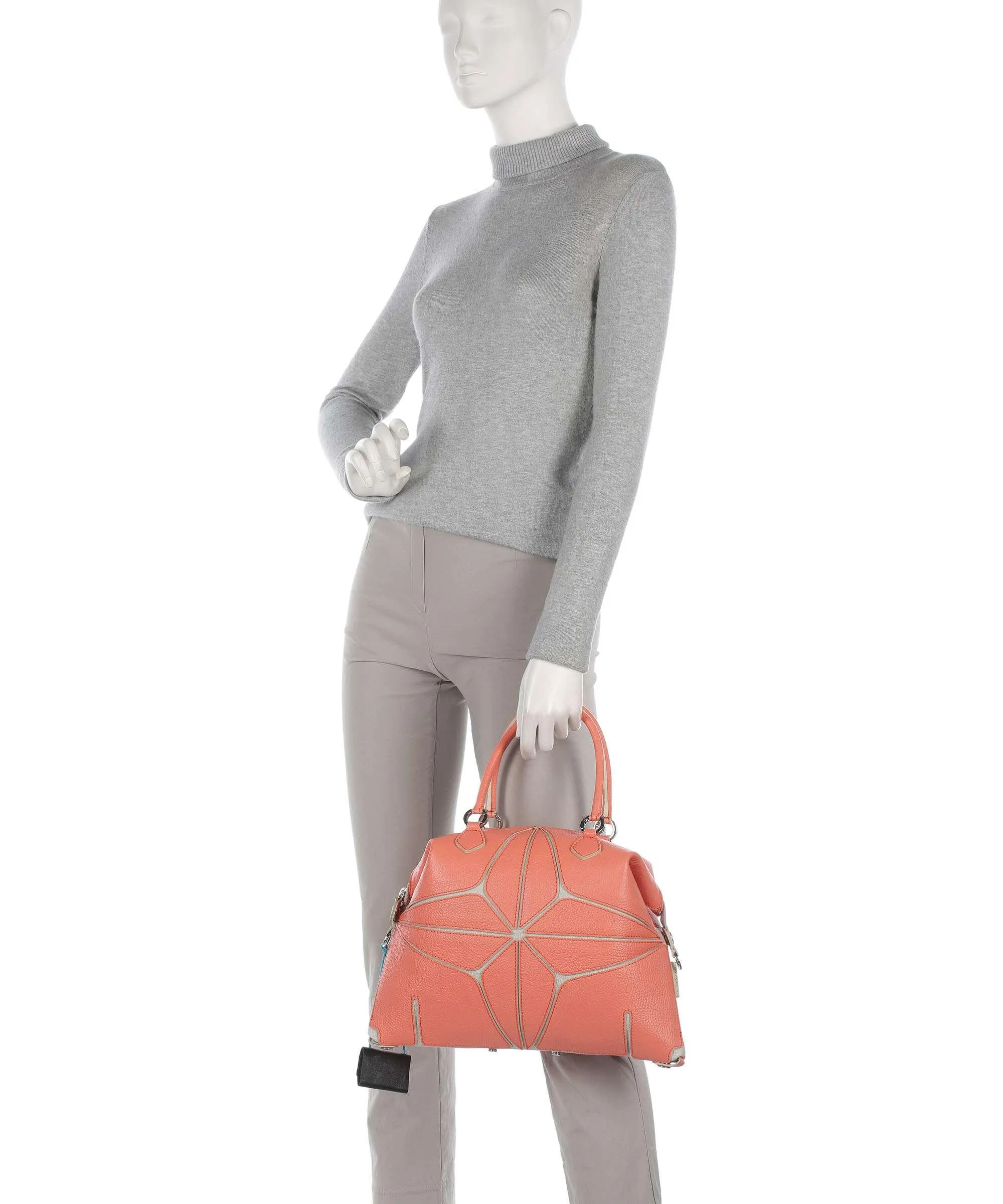  Gabs Sterlizia Plus M Borsa shopper pelle di vitello grana bianco  