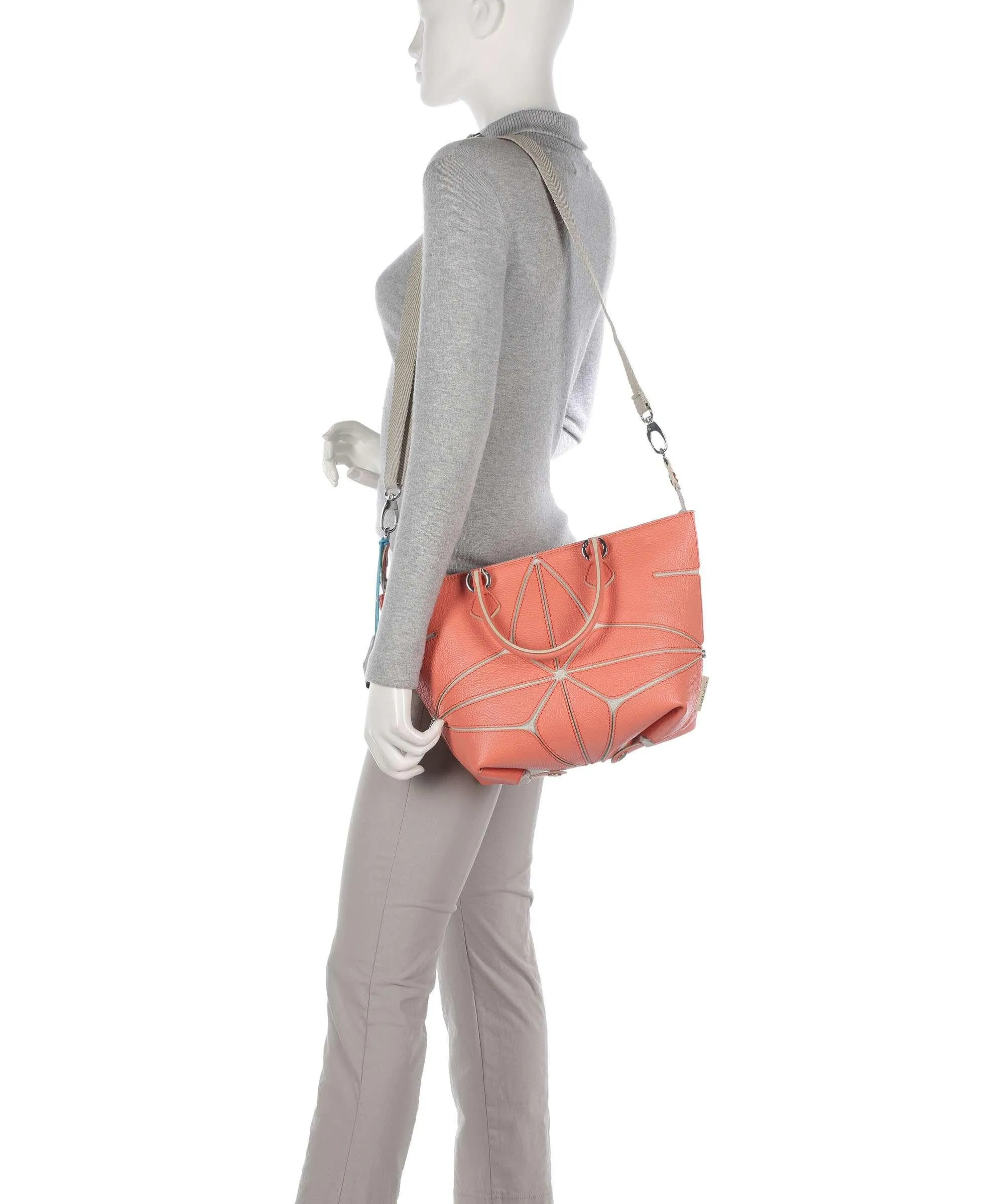  Gabs Sterlizia Plus M Borsa shopper pelle di vitello grana bianco  