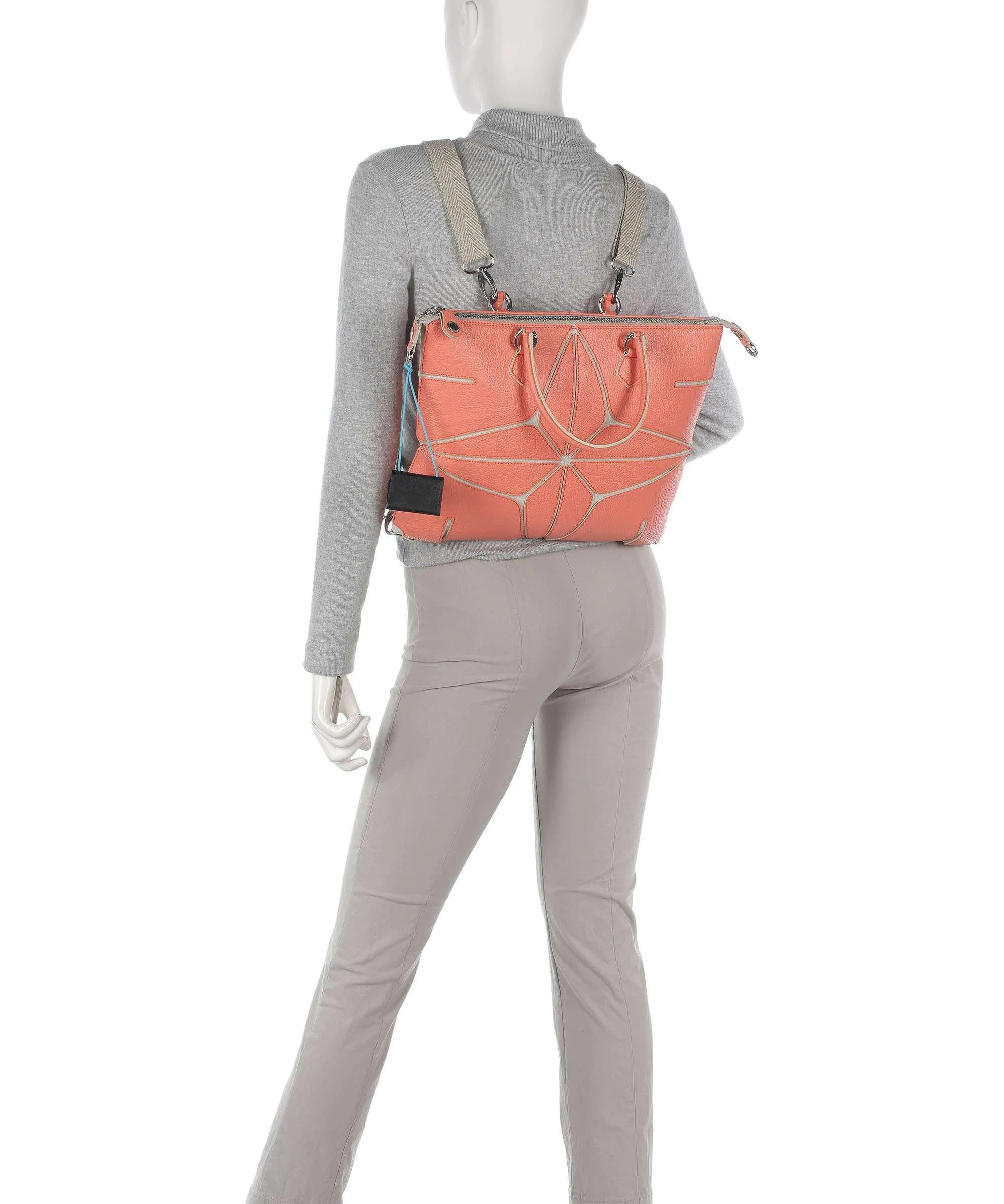  Gabs Sterlizia Plus M Borsa shopper pelle di vitello grana bianco  
