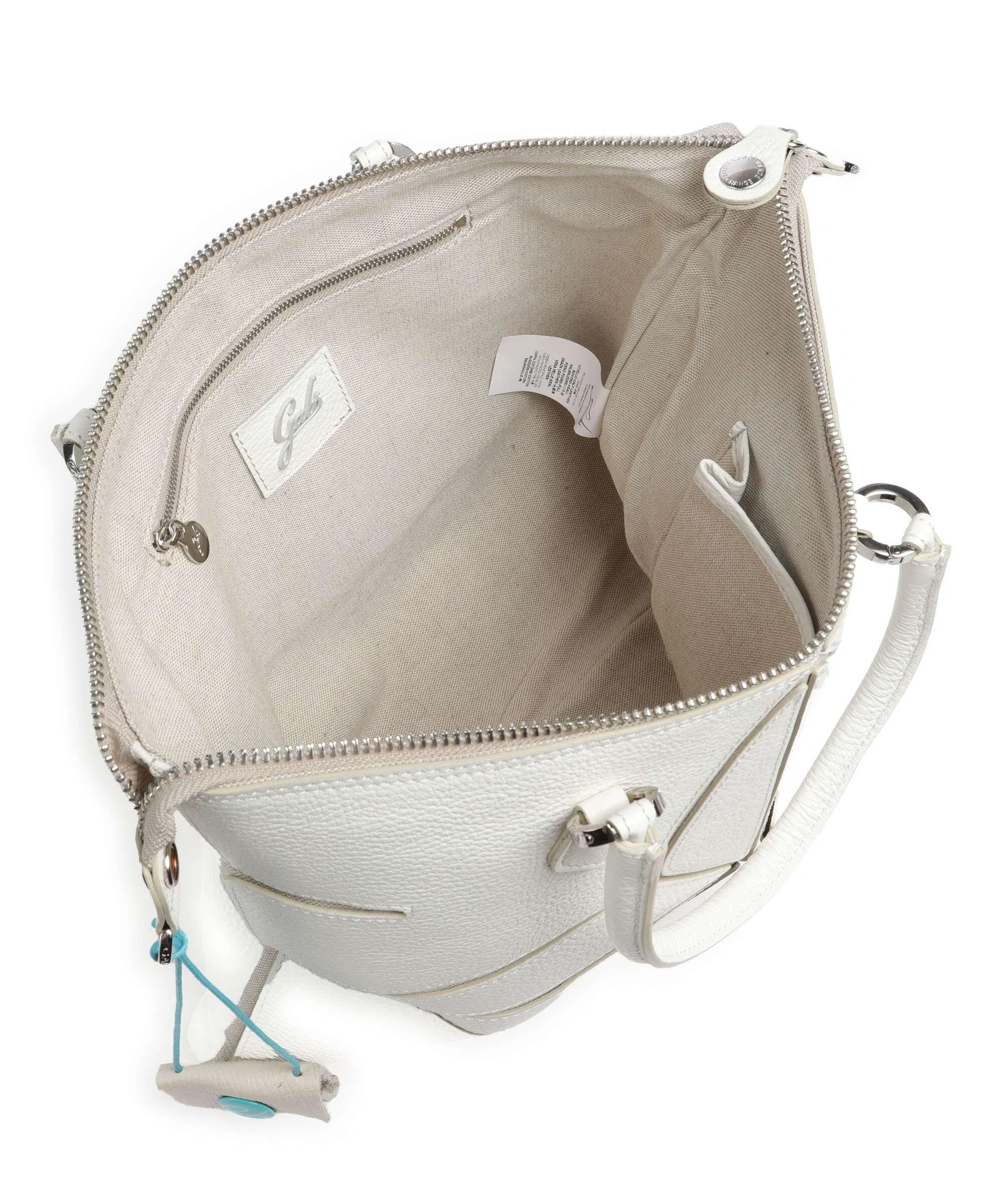  Gabs Sterlizia Plus M Borsa shopper pelle di vitello grana bianco  