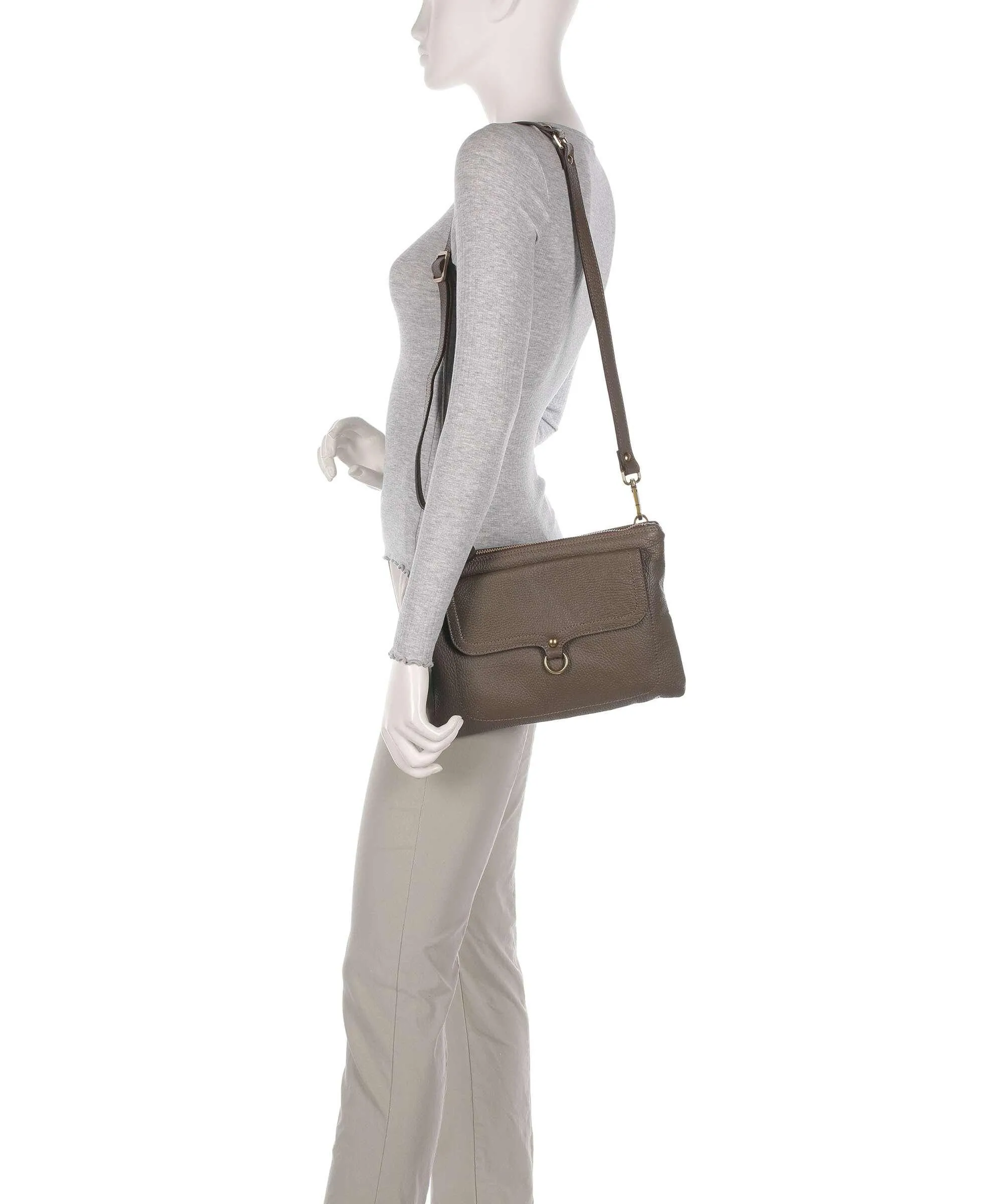  Gabs Urban Beyonce Borsa a spalla pelle di vitello grana mud  
