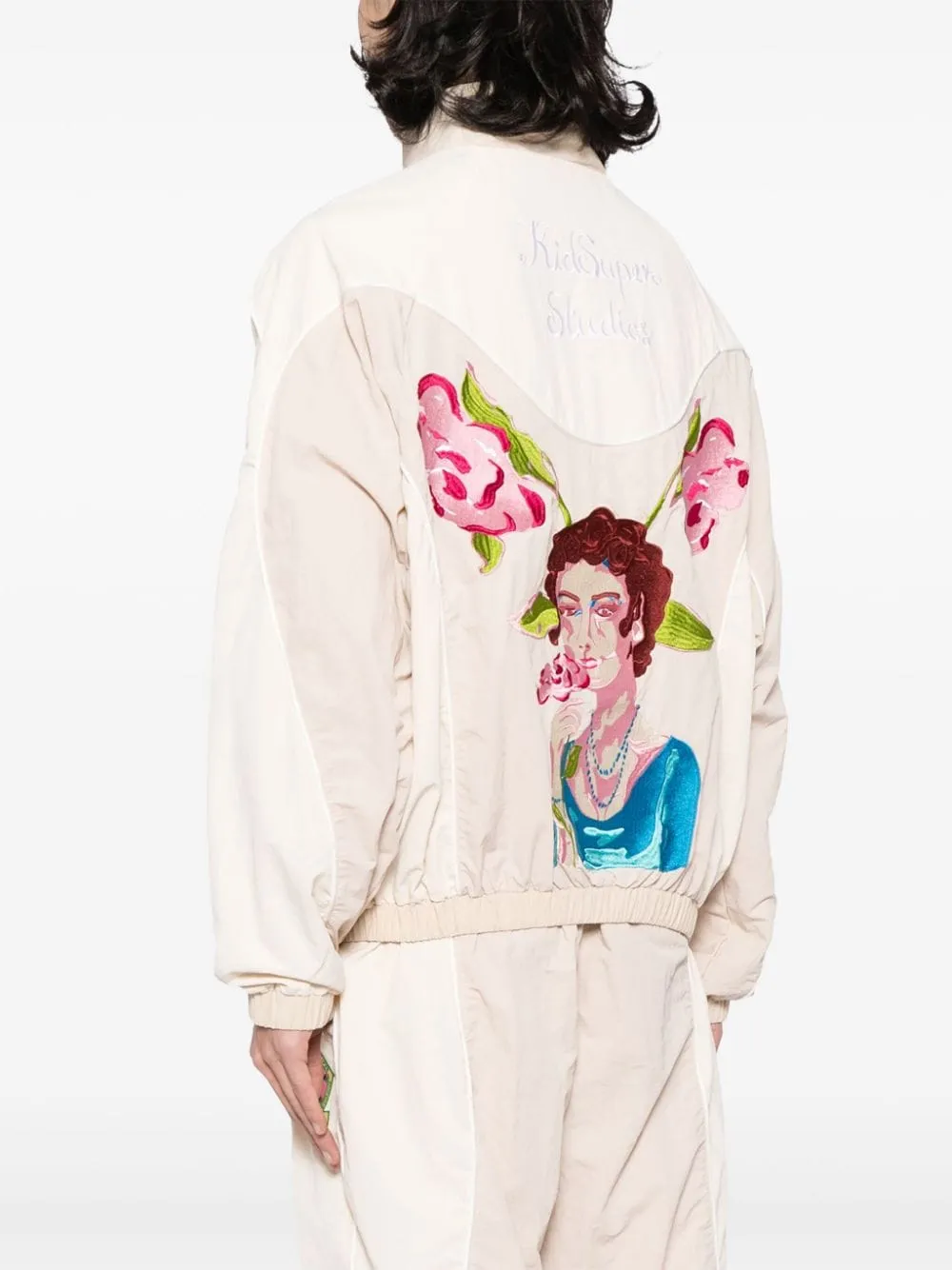 Giacca Brooklyn Botanics con ricamo in bianco - uomo