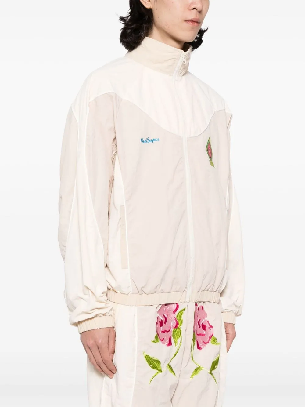 Giacca Brooklyn Botanics con ricamo in bianco - uomo