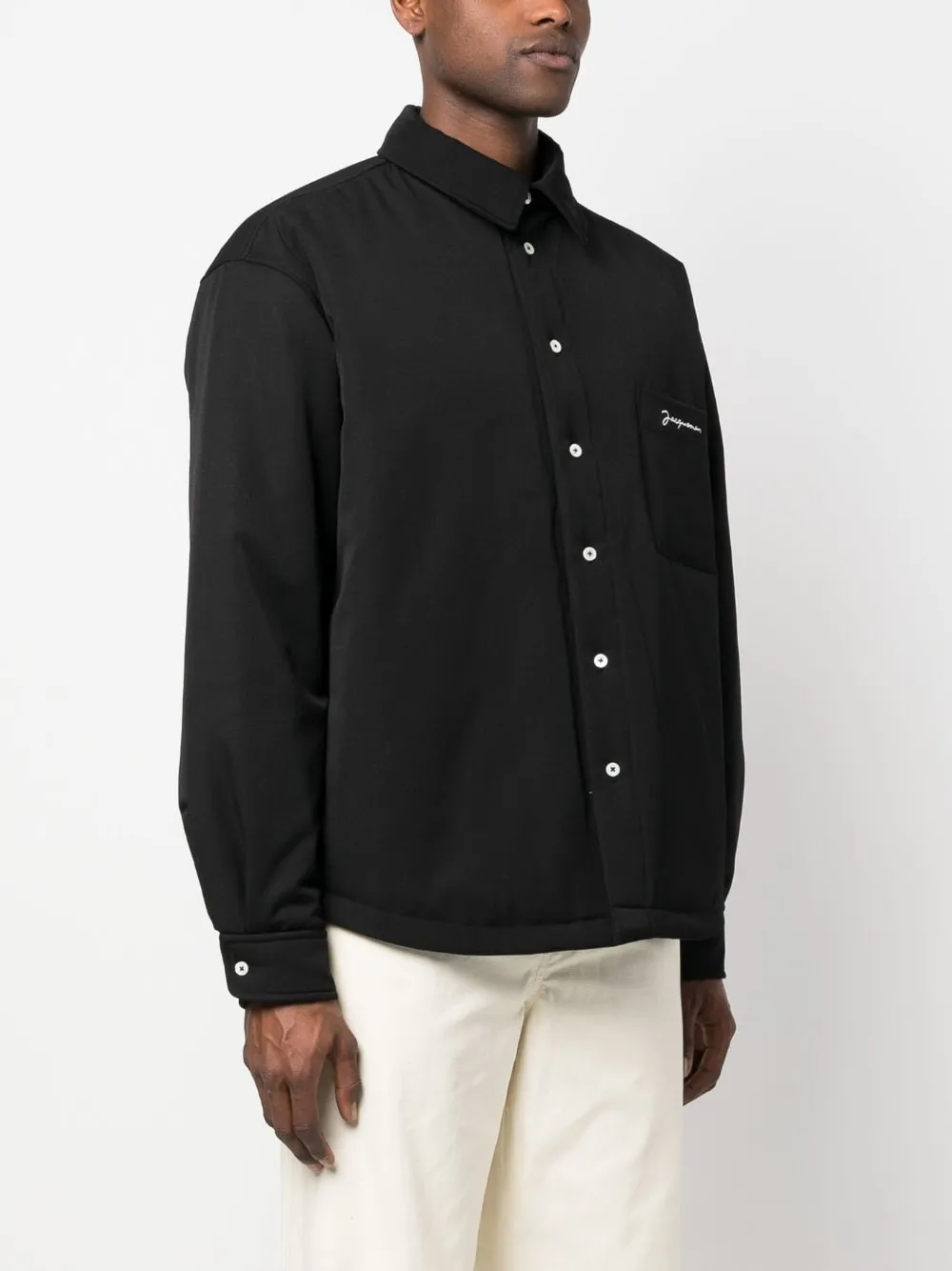 Giacca-camicia la chemise boulanger in nero - uomo