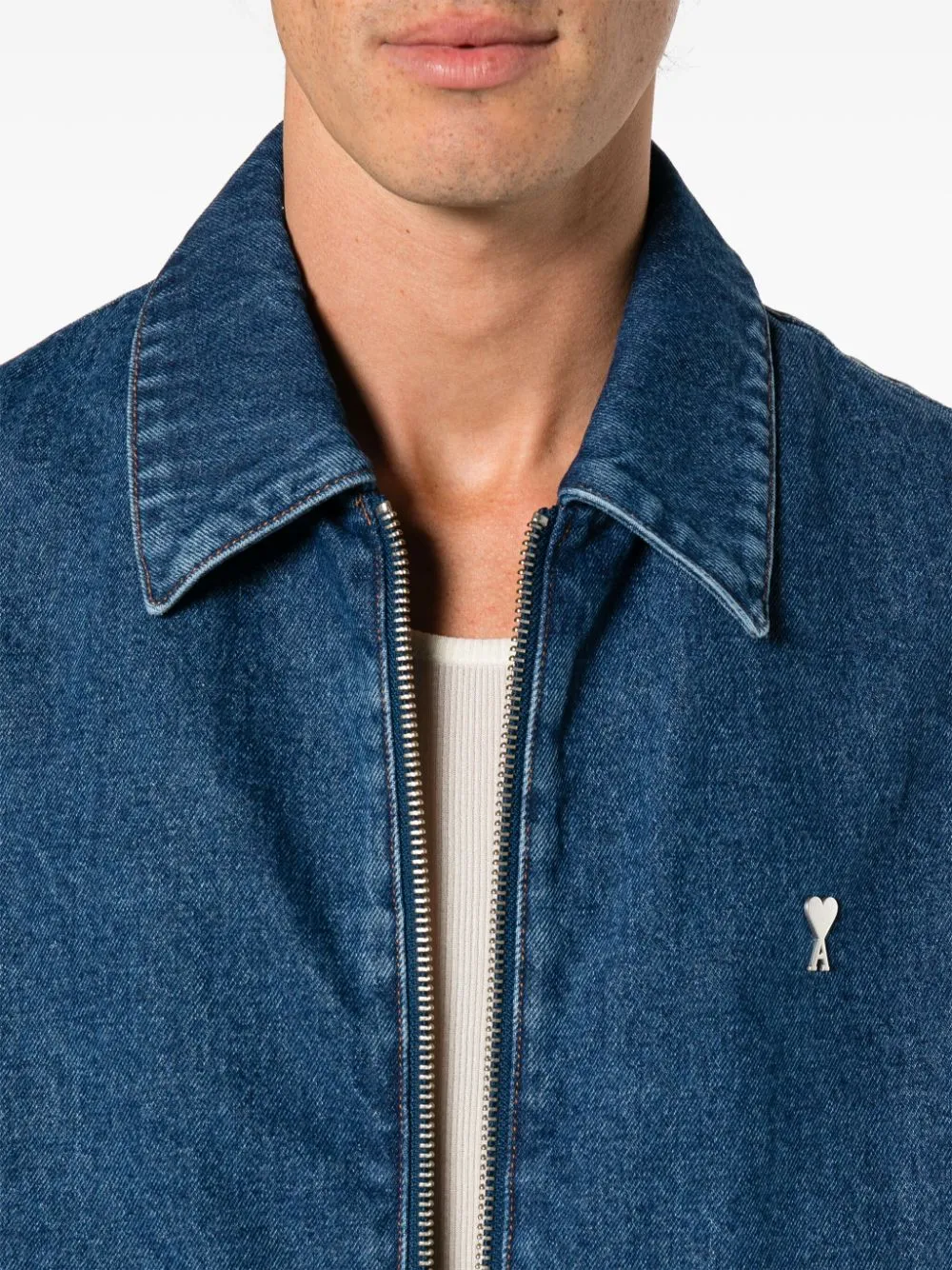 Giacca denim Ami de Coeur in blu - uomo