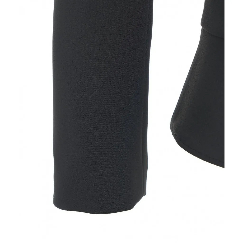 Giacca in crpe con baschina nero