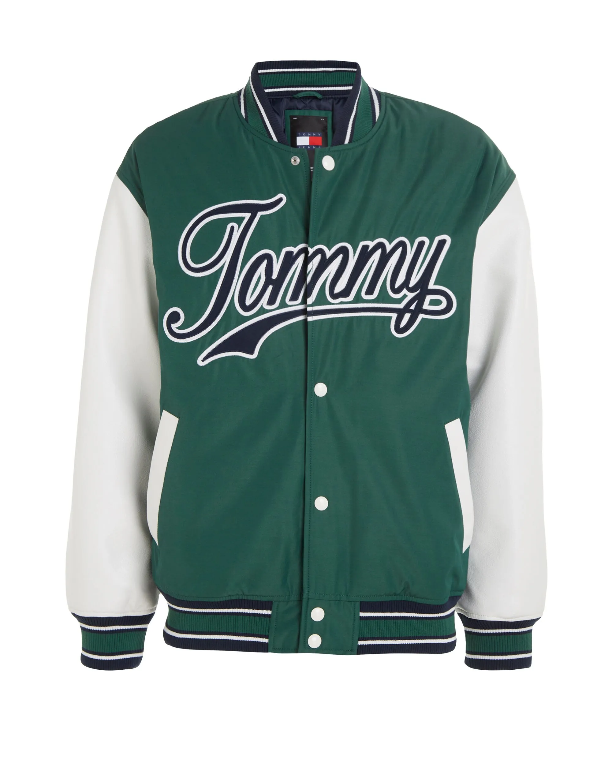 Giacca Stile College In Raso Verde Uomo