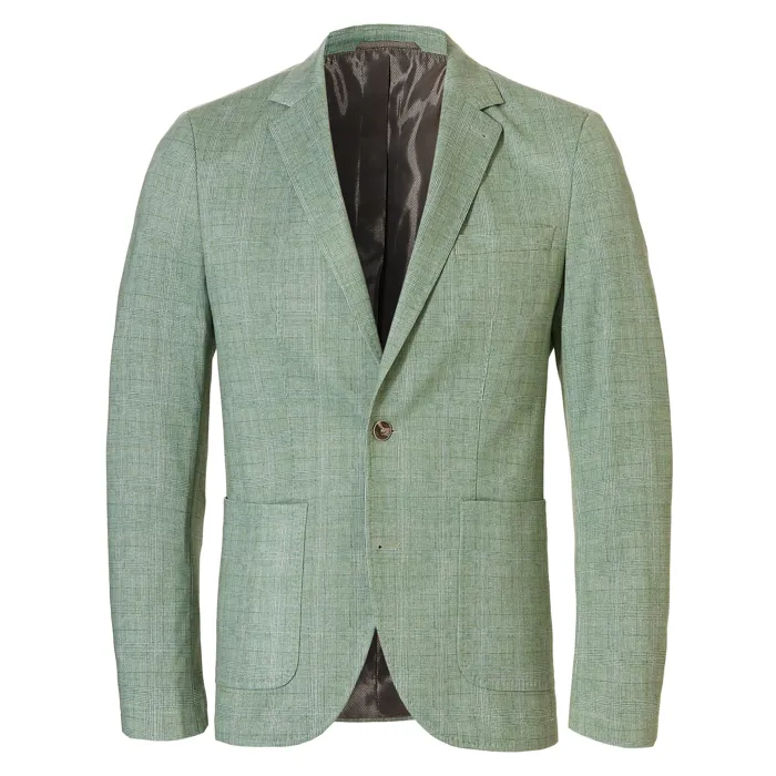 Giacca Weis in jersey glencheck elasticizzato Verde