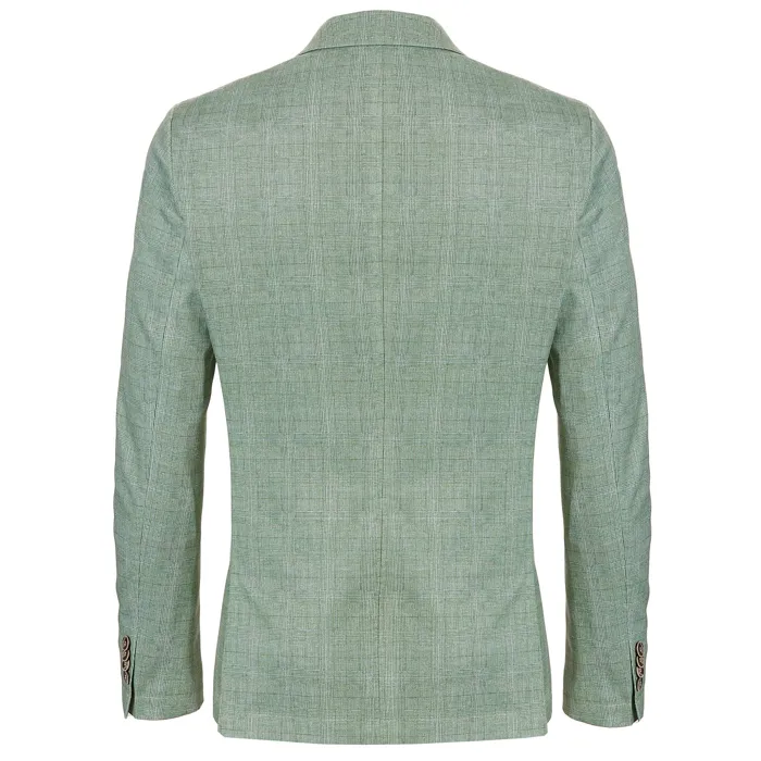 Giacca Weis in jersey glencheck elasticizzato Verde