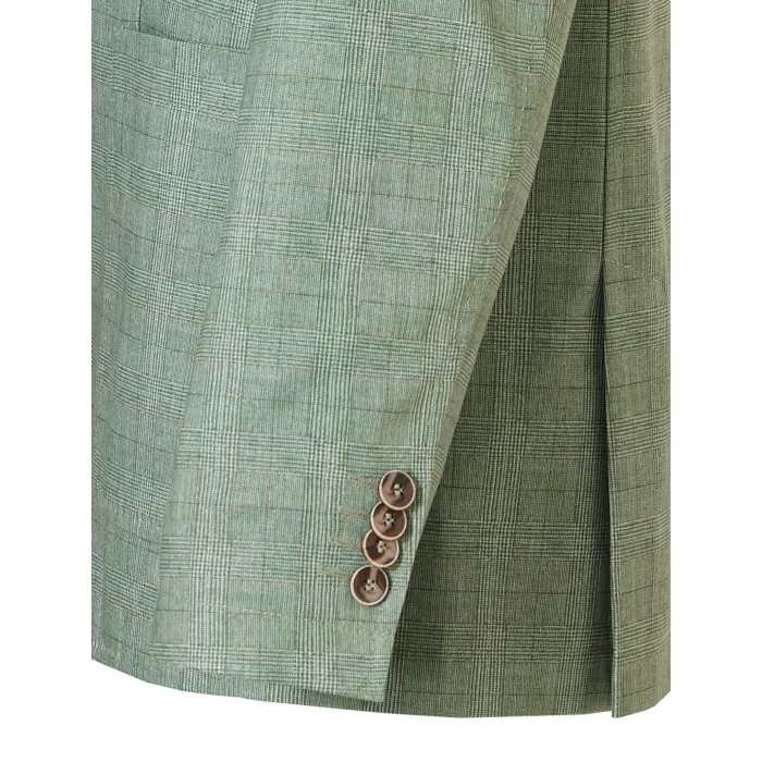 Giacca Weis in jersey glencheck elasticizzato Verde