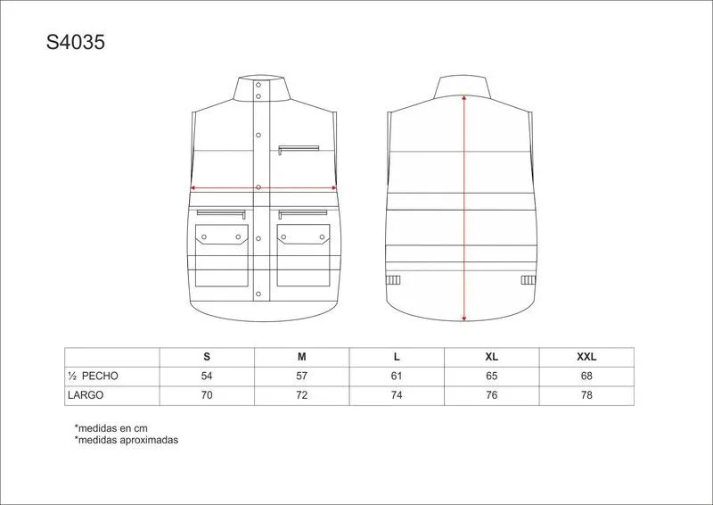 Gilet imbottito bicolore con 2 nastri riflettenti Giallo AV Navy