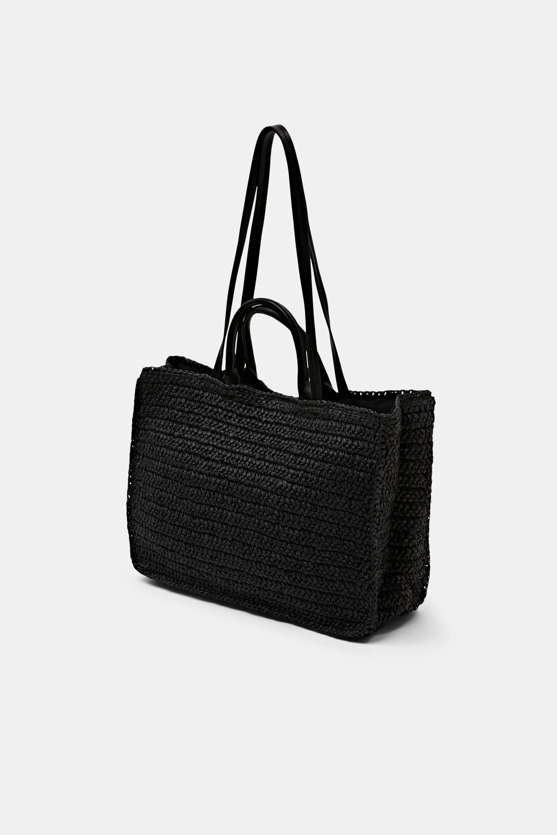 Grande borsa tote a uncinetto