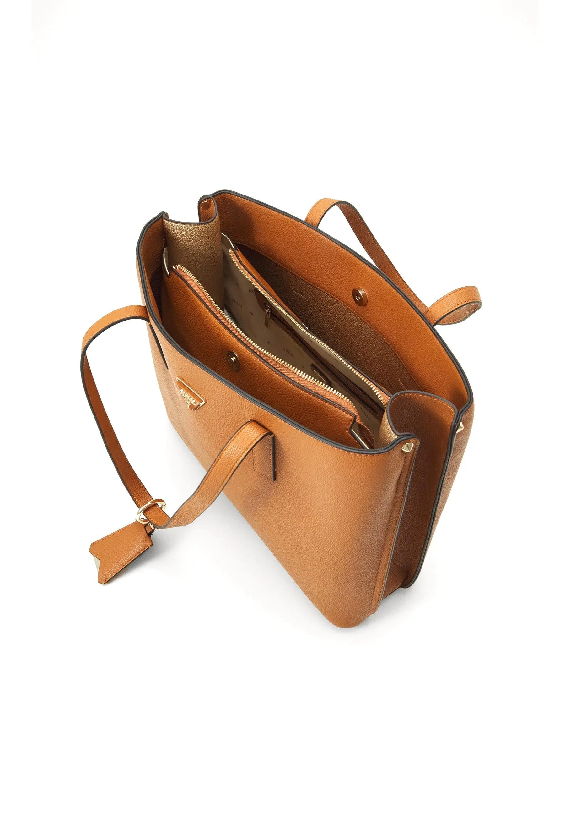 GUESS Eco Angy Borsa Tote Socety Cognac Marrone EVG896523