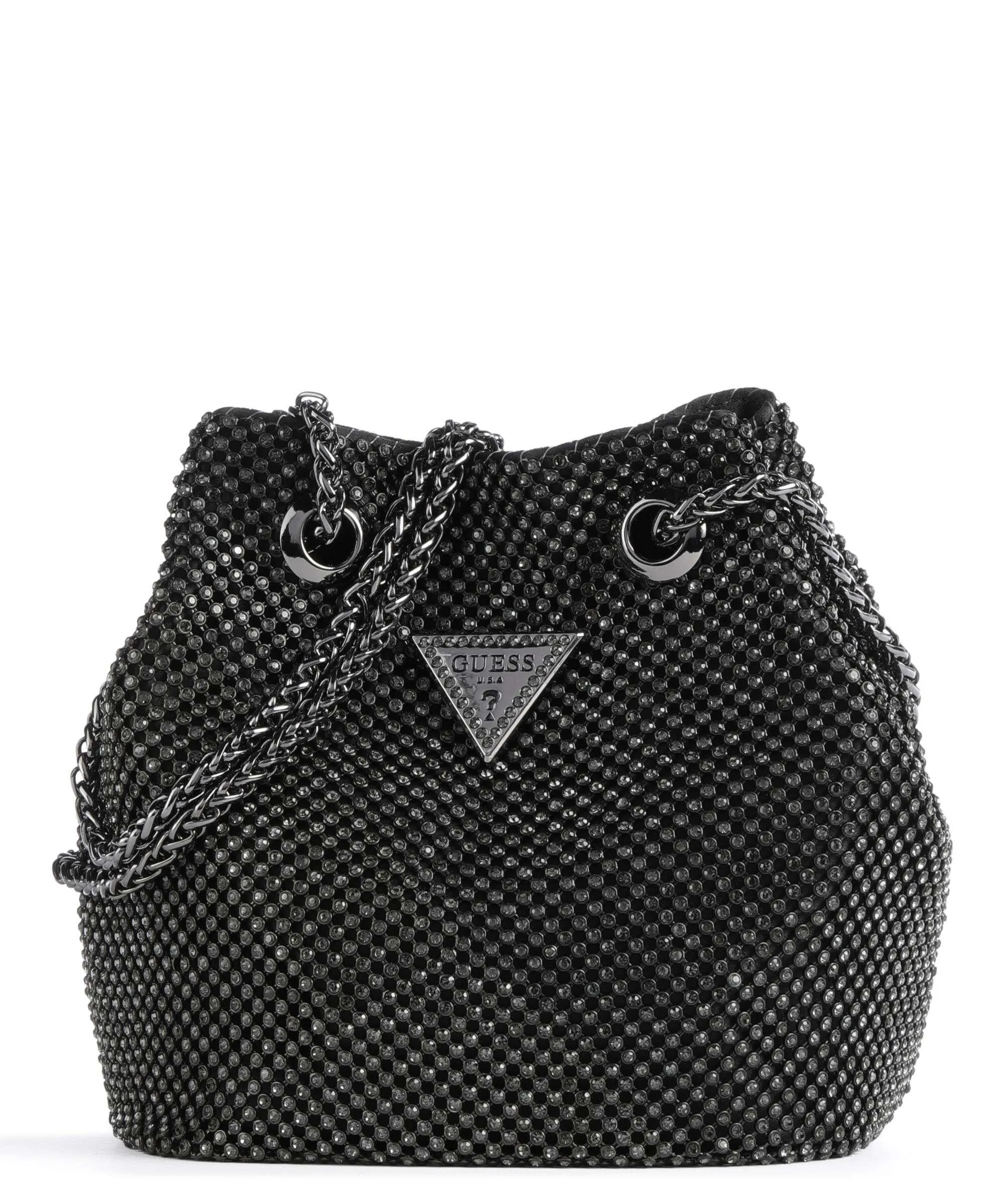  Guess Lua Borsa a secchiello tissu nero  