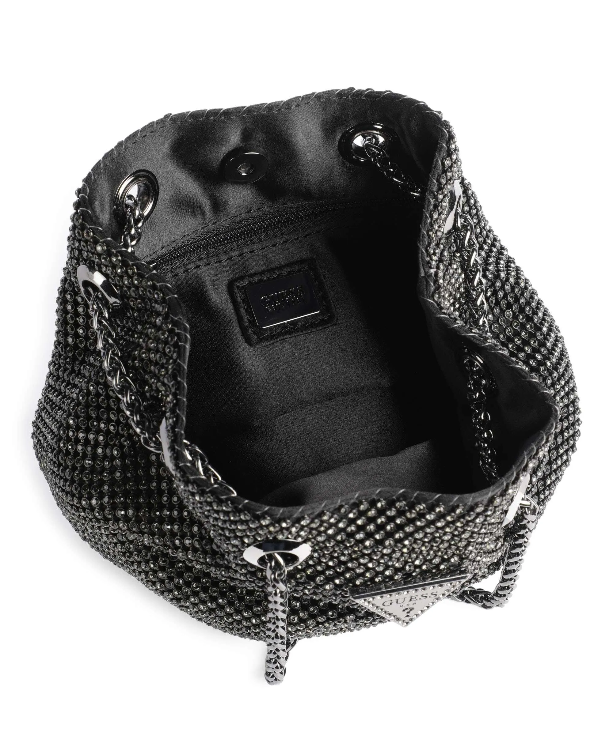  Guess Lua Borsa a secchiello tissu nero  
