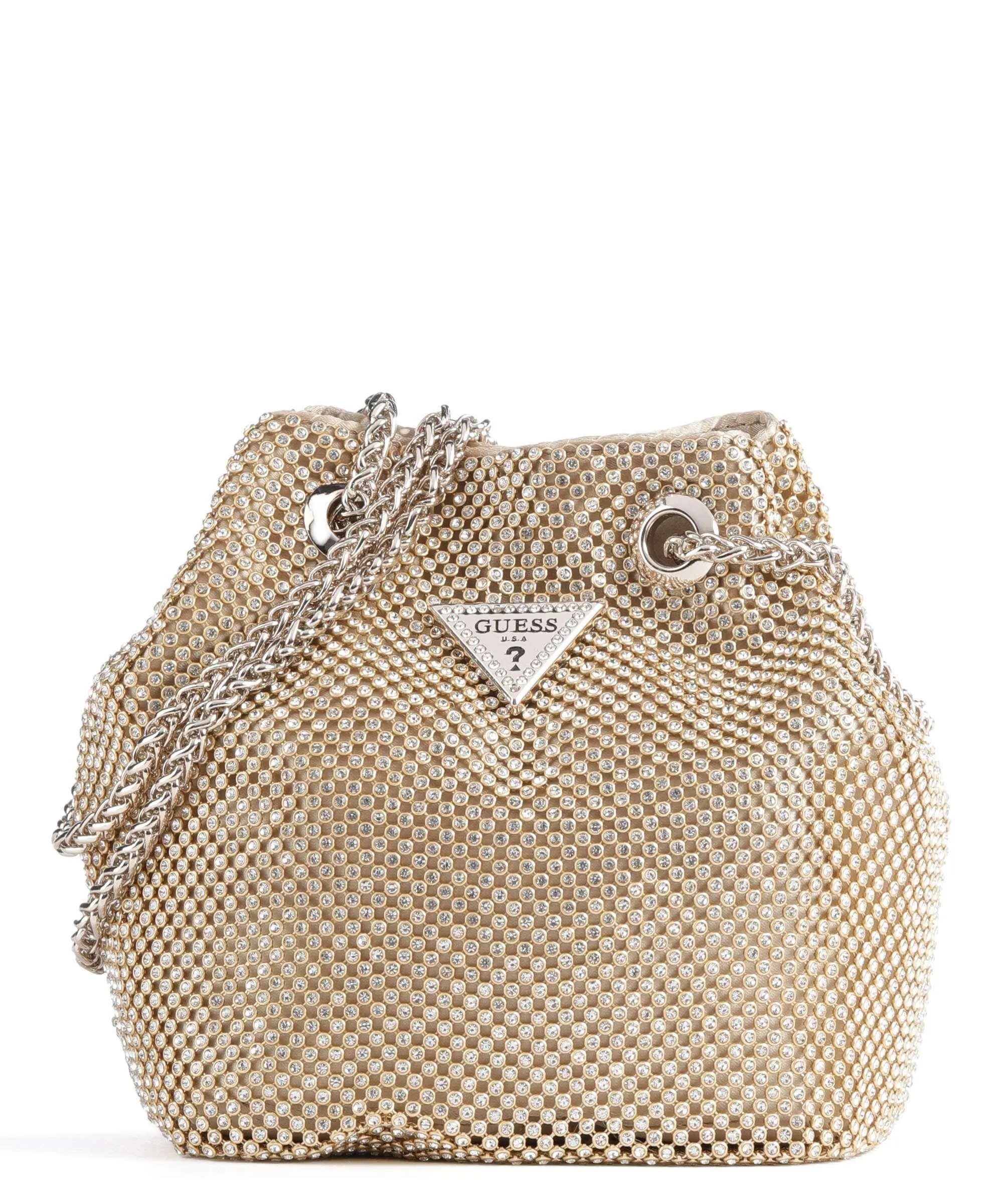  Guess Lua Borsa a secchiello tissu oro  