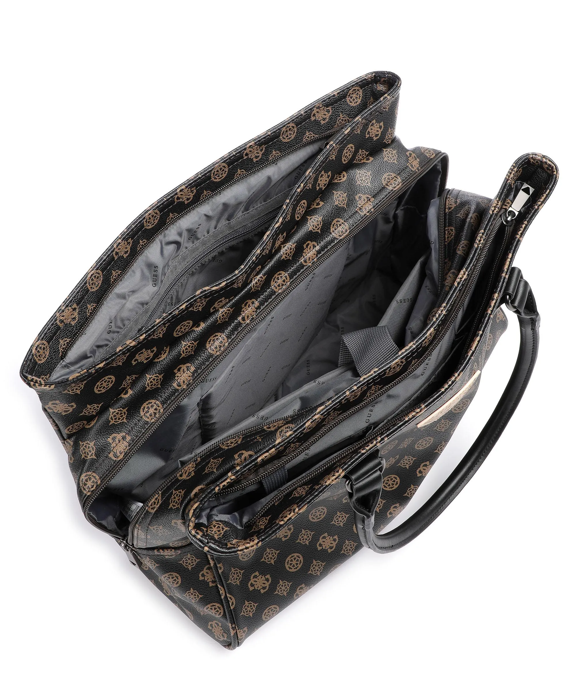  Guess Wilder Borsa shopper 13″ pelle sintetica marrone scuro  