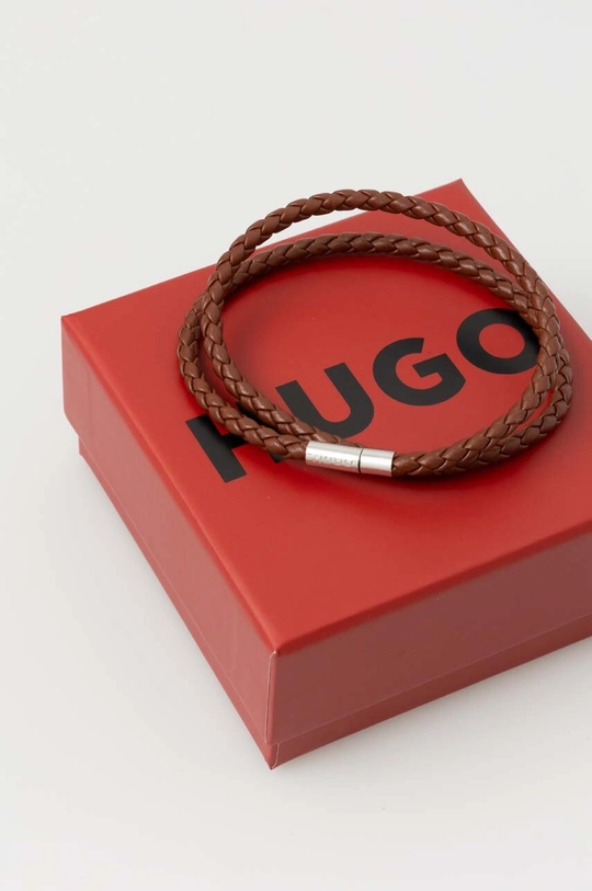 HUGO bracciale in pelle