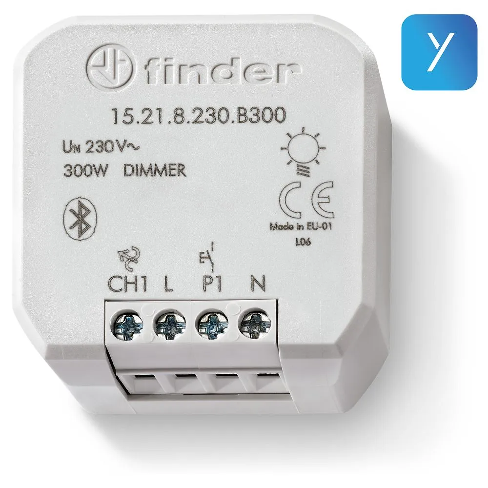 Interruttore dimmer 1 via vie Finder 15.21.8.230.0200, 200W