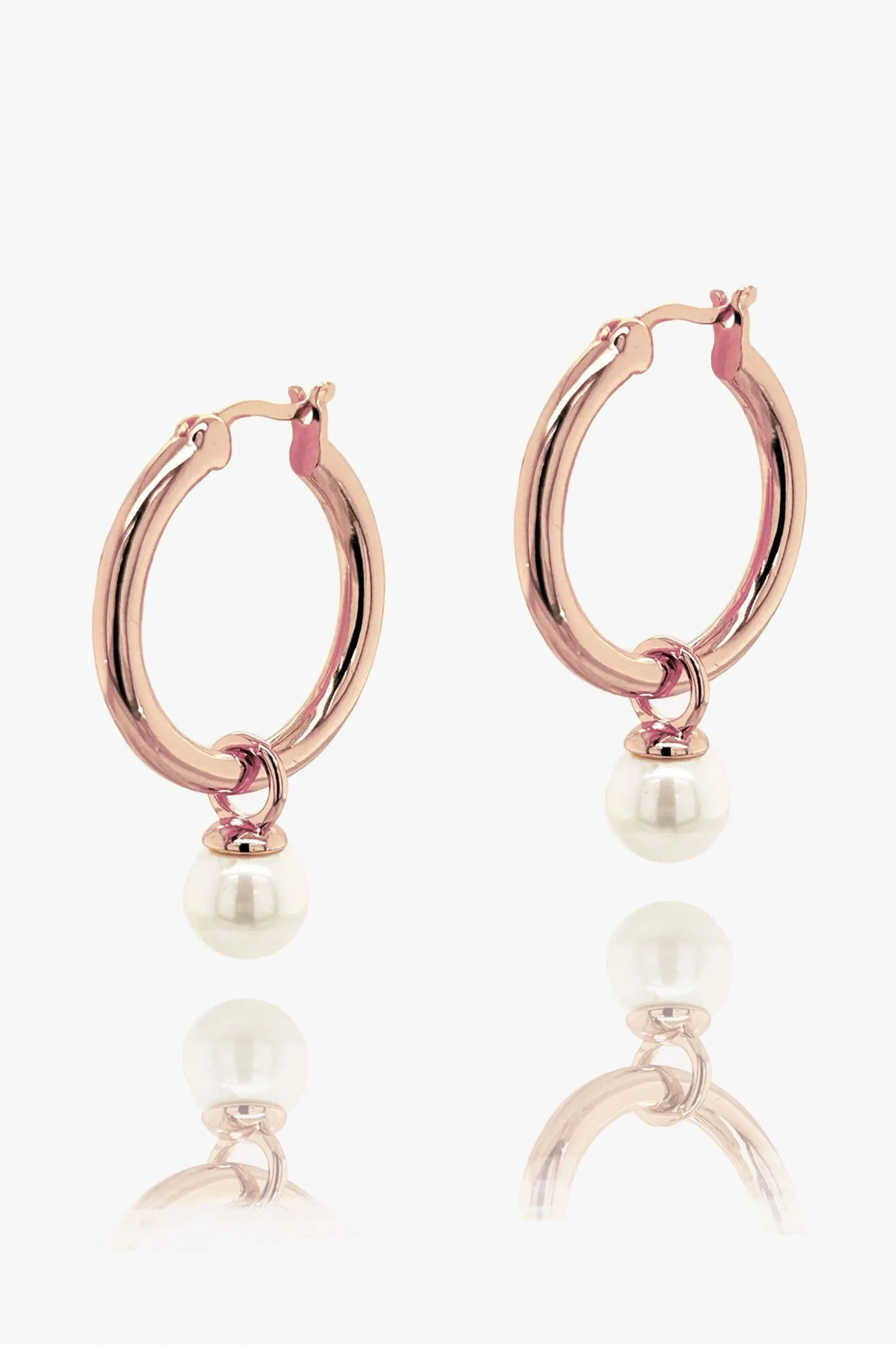 Ivory & Co - Newark - Orecchini appariscenti a cerchio con perle