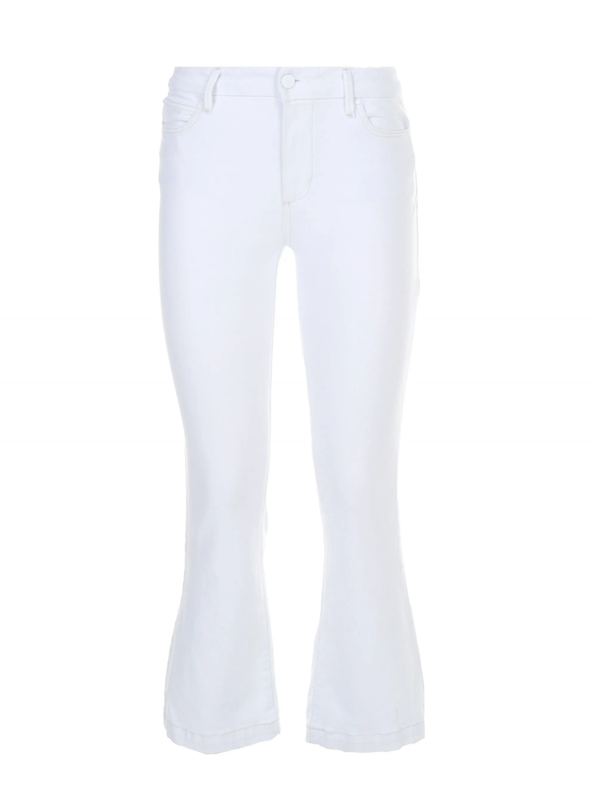 JEANS "COLETTE CROP FLARE" BIANCO IN DENIM DI COTONE