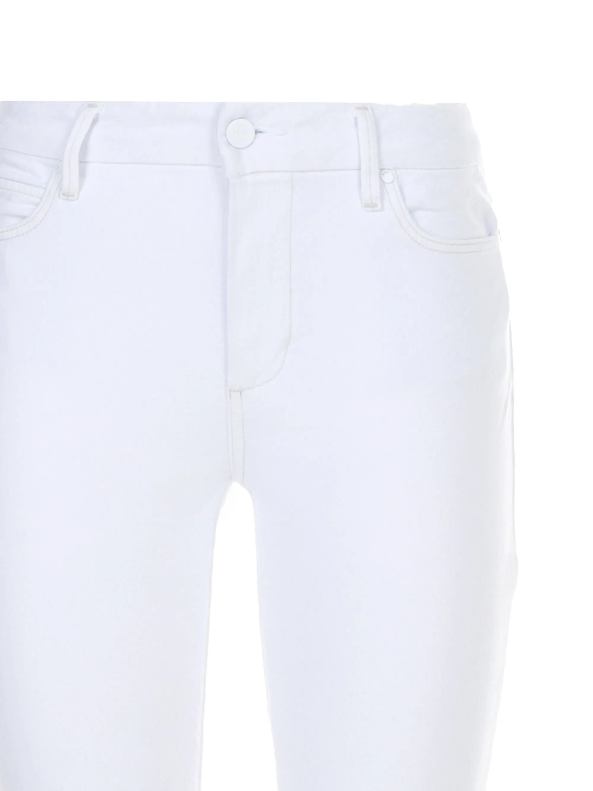 JEANS "COLETTE CROP FLARE" BIANCO IN DENIM DI COTONE