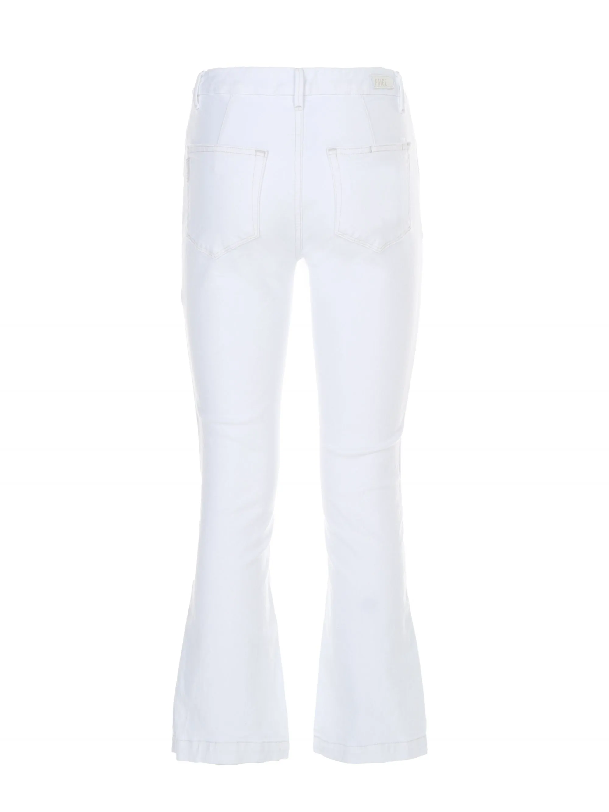 JEANS "COLETTE CROP FLARE" BIANCO IN DENIM DI COTONE