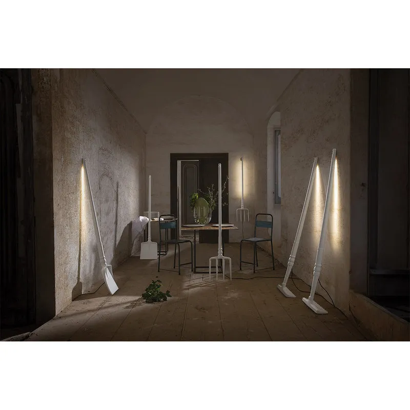 KARMAN Lampada da terra outdoor TOBIA, bianco
