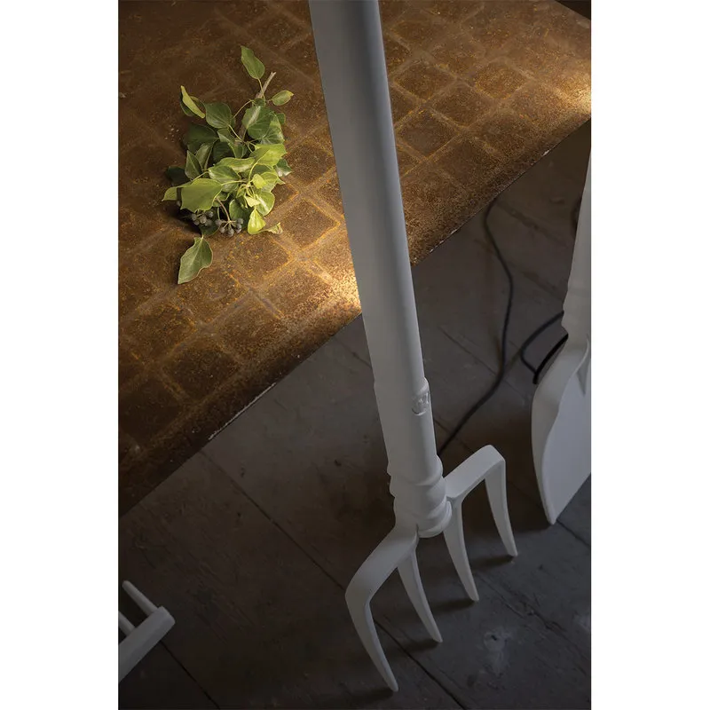 KARMAN Lampada da terra outdoor TOBIA, bianco