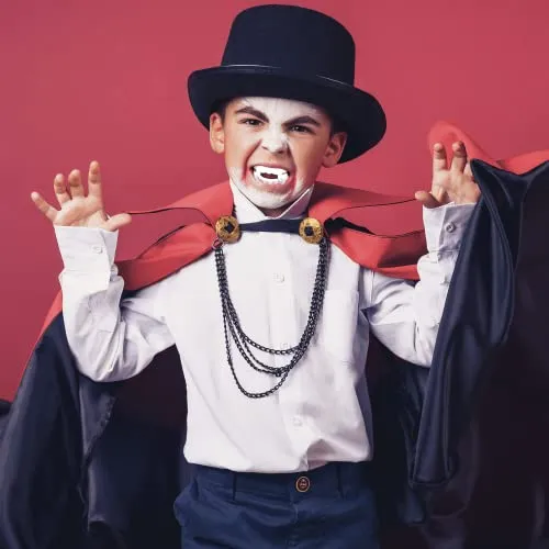 KENELS Denti Vampiro Bambino Bambina – Denti da Vampiro per Bambini - Denti Dracula da Agganciare Adatto ai Bambini- - Canini da