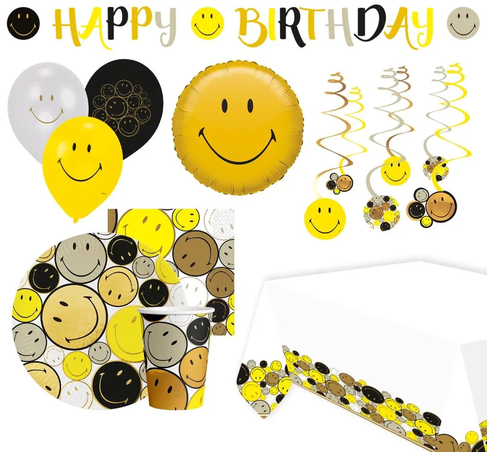 Kit festa Smiley 47 pezzi
