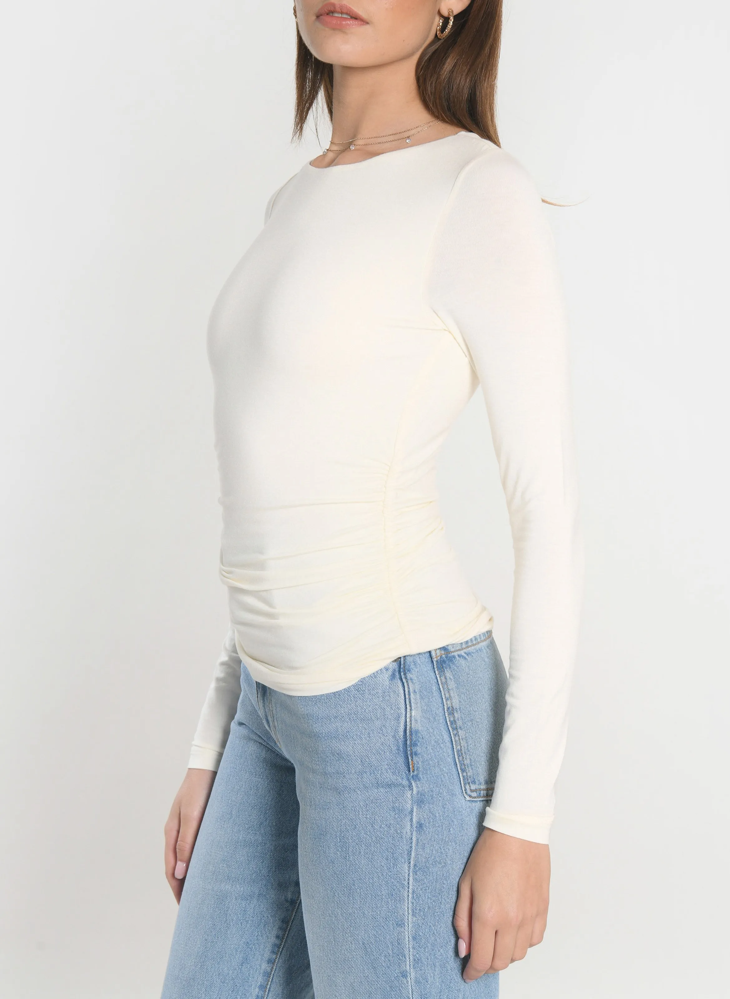  KOOKAI   SIA - Maglietta aderente con scollo tondo | Bianco