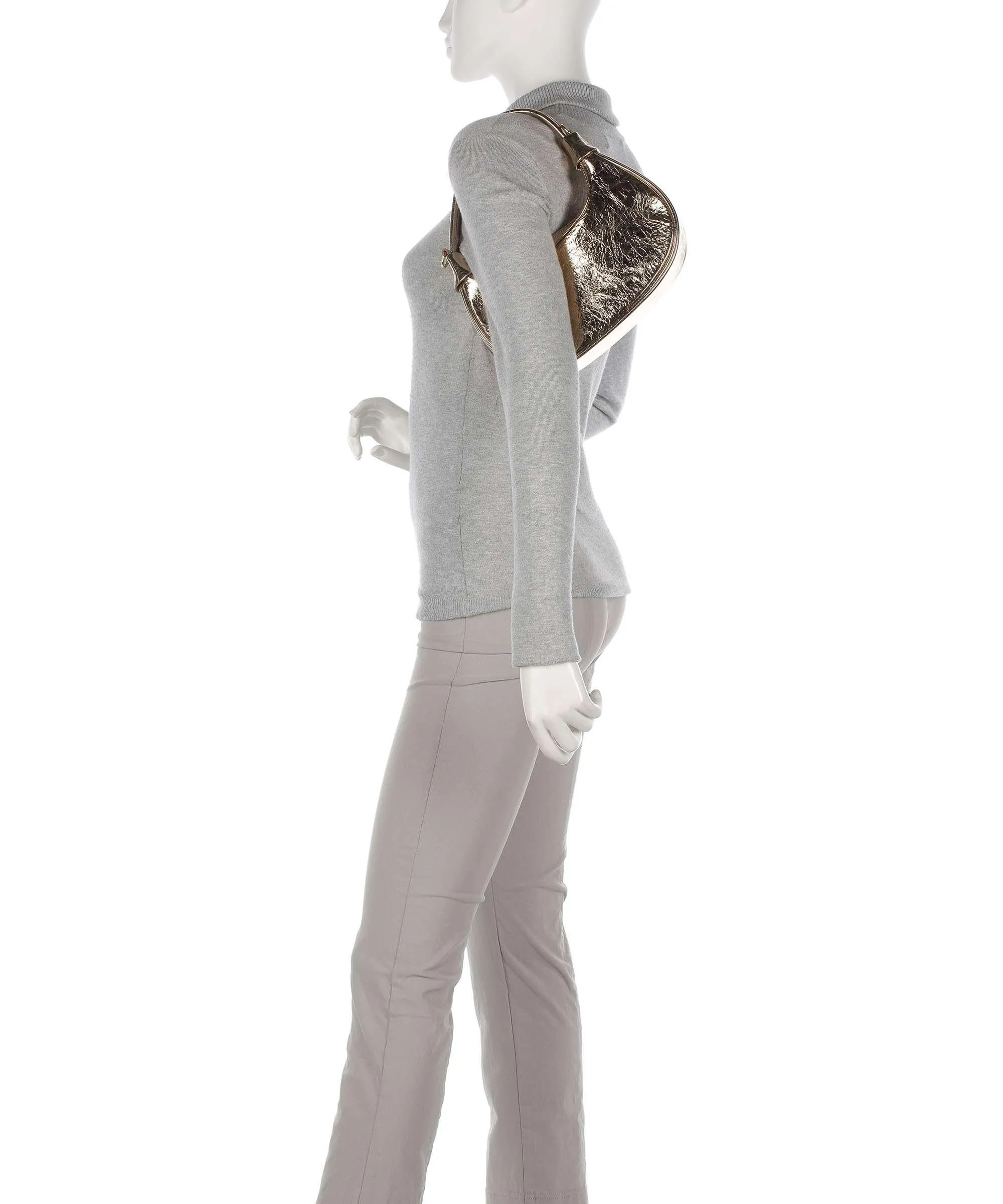  Lancaster Donna Aura Borsa a spalla morbida pelle bovina oro  