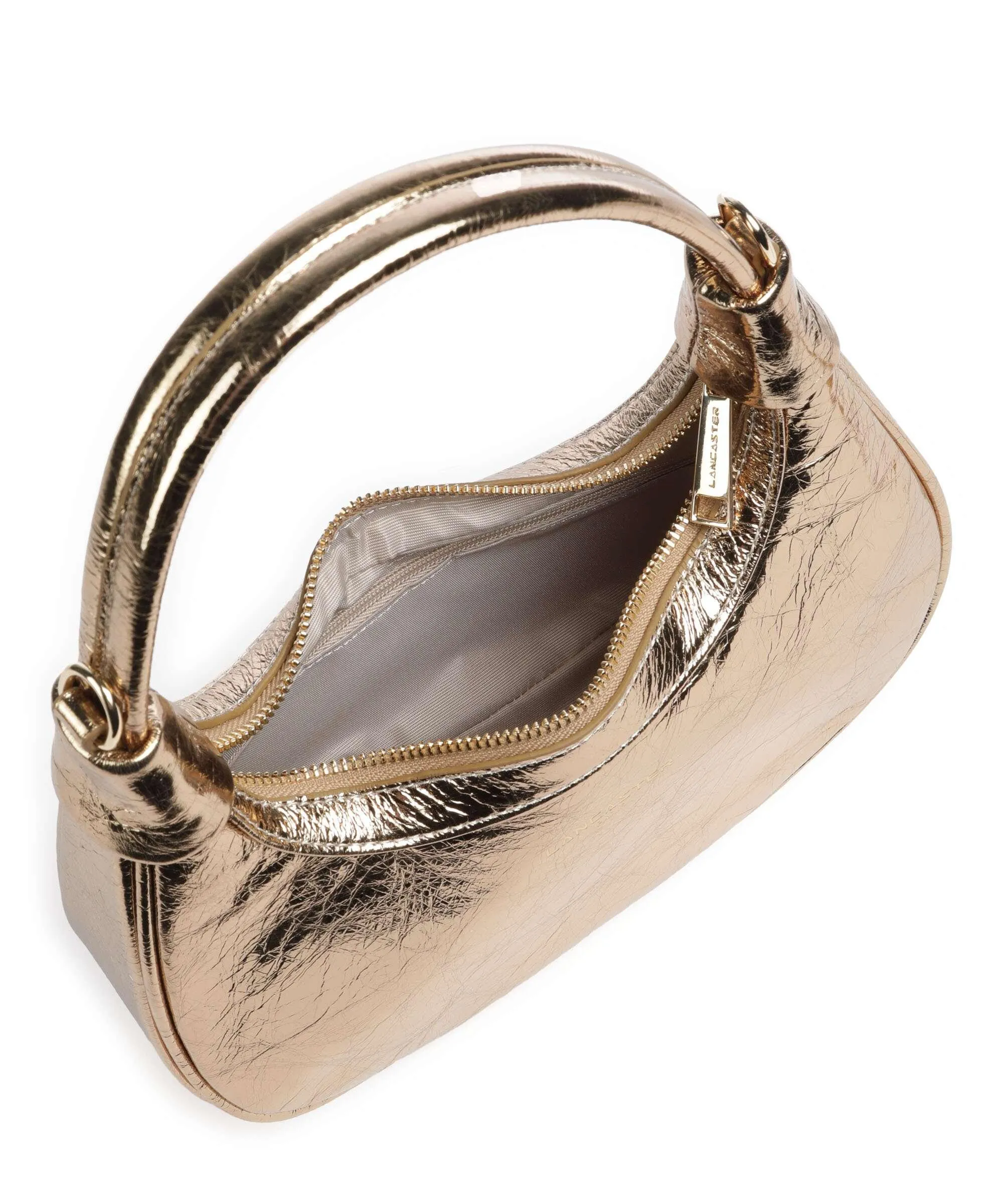  Lancaster Donna Aura Borsa a spalla morbida pelle bovina oro  
