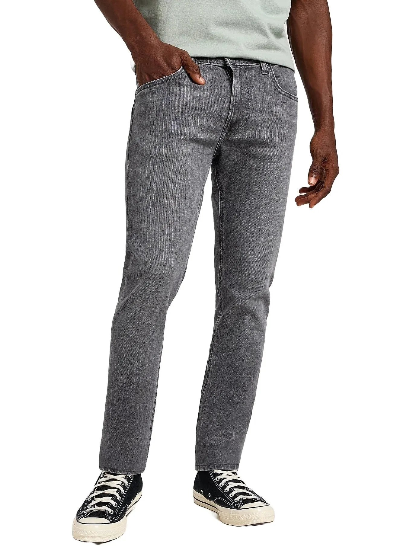 Lee Jeans Uomo Stretch Luke grigio