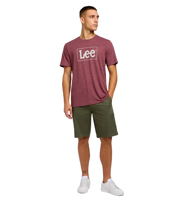 Lee Pantaloncino casual da uomo con tasche laterali 112349267 verde oliva
